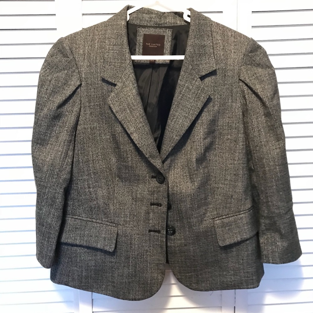 Gray skirt suit from The Limited (12/Large)